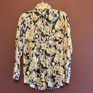 Vintage super funky lightweight button up top